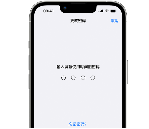 顺城iPhone屏幕维修分享iPhone屏幕使用时间密码忘记了怎么办 