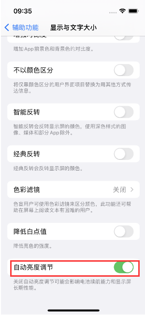 顺城苹果15维修店分享iPhone 15 Pro系列屏幕亮度 