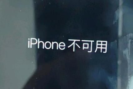 顺城苹果服务网点分享锁屏界面显示“iPhone 不可用”如何解决 