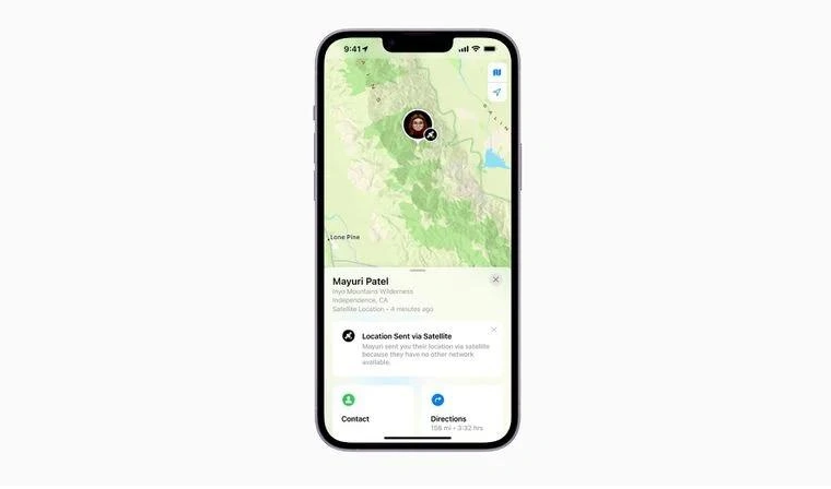 顺城苹果14维修分享iPhone14系列中 FindMy功能通过卫星分享位置方法教程 